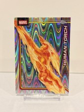 2026 Topps Chrome Marvel Comics RayWave Refractor #51 Human Torch