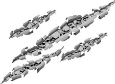 Ripped Metal Skulls Decal