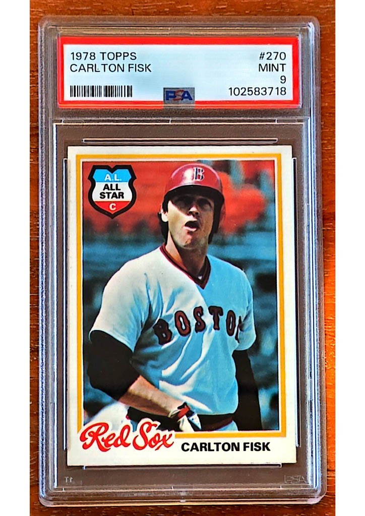 1978 Topps - #270 Carlton Fisk Boston Red Sox PSA 9 MINT HOF