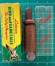 Vintage Lohman #111 PREDATOR TEXAN Wood Hand Made Call w/ Box & Instructions USA