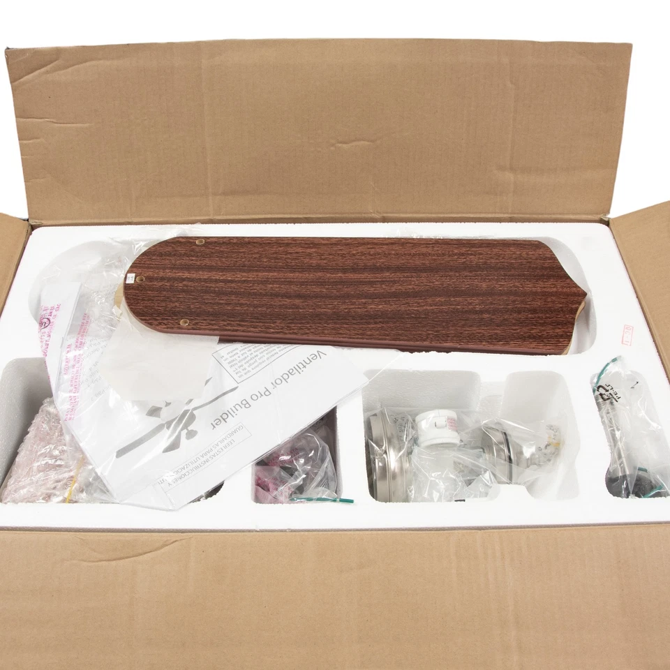 Craftmade Ceiling Fan 44" Blade Span & Bowl Light Kit in Brushed Polished Nickel - Image 3 of 4