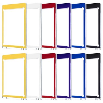 6Color/set Acrylic Magnetic 35pt Card Holder UV Protection for Trading Cards