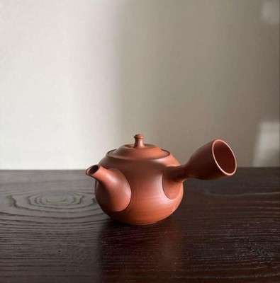 Tokoname ware teapot Hojo Genji Shimizu Vermillion tea pot Tea