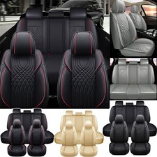 For Toyota Car Seat Covers Full Set 5-seats Luxury Leather Frontrear Protectors