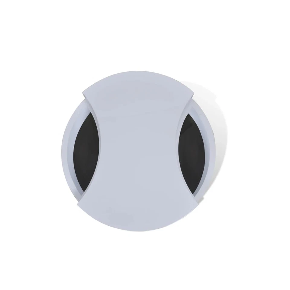 Coffee Table High gloss white MDF, Stainless Steel Compact - Image 4 of 4