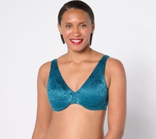 Breezies Dahalia Lace Unlined Underwire Bra Legion Blue C/38 New