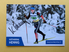 orig. sign. Autogrammkarte *Olympia 2026* Skilanglauf Katharina Hennig-Dotzler