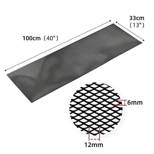 40x13 Inch Universal Car Grill Mesh Aluminum Grille Insert Bumper Rhombic Hole