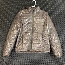 UFC Vintage Y2K Fighting Brown Full Zip Puffer Jacket Women's Size Medium