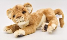 HANSA Lion Cub Plush 26cm Realistic Baby Lion Stuffed Animal Collectible Toy