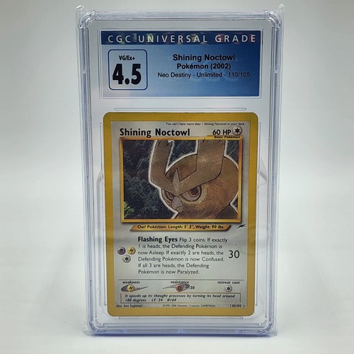 Shining Noctowl (Unlimited) graded CGC 4.5 for sale on eBay