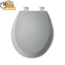 500EC062 round Closed Front Toilet Seat with Cover, Ice Grey