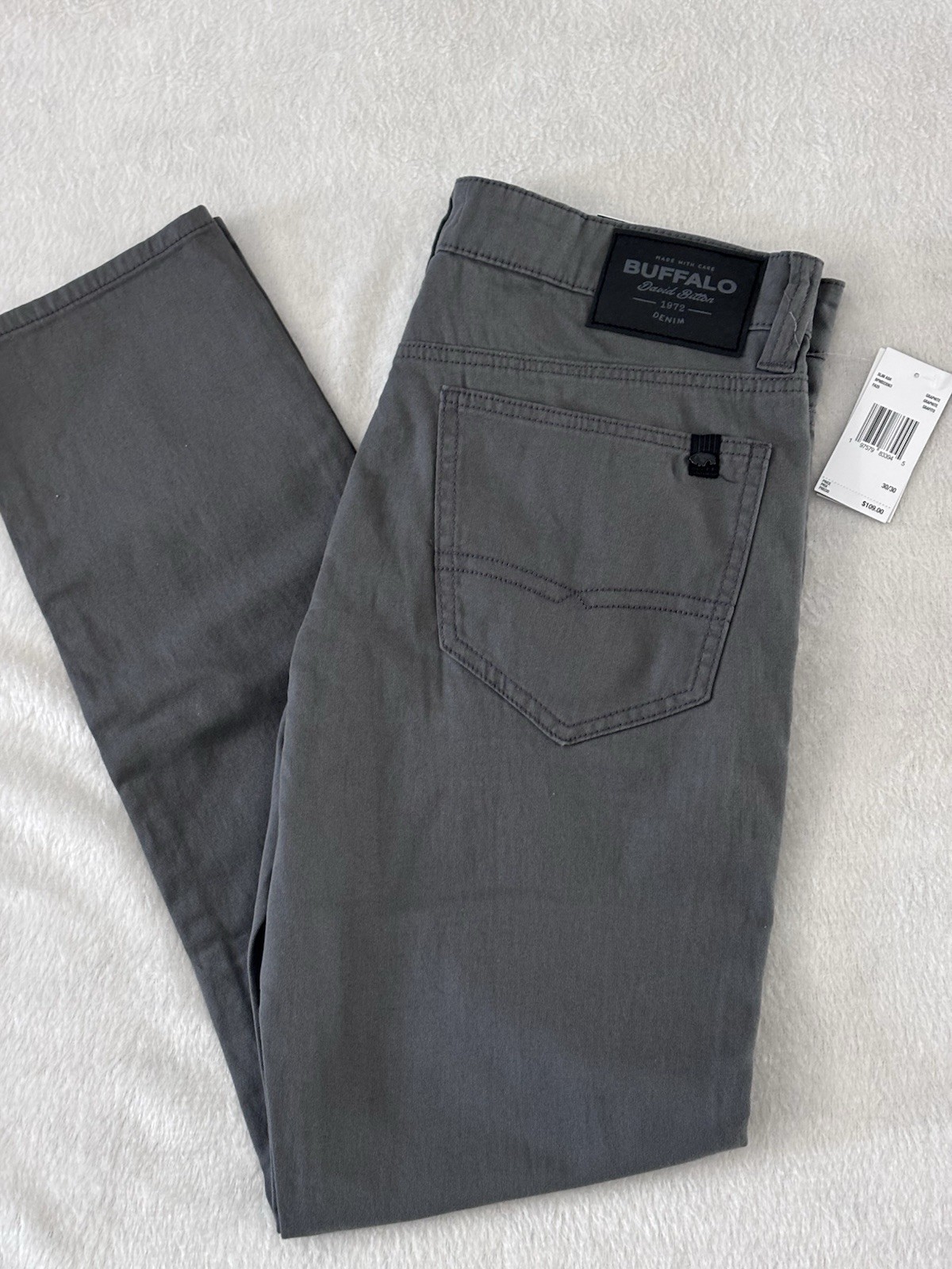 's Ash-x Jeans Slim Stretch 30 X 30 Gray Pants