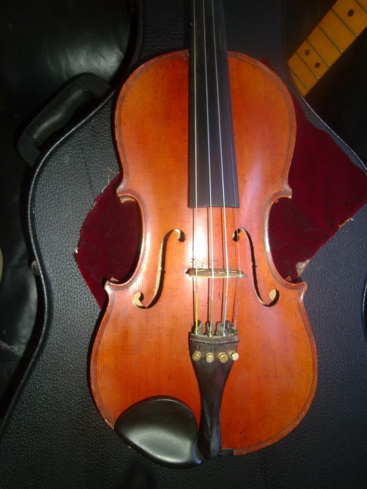 Antique German 3/4 Violin labelled Zimmerman - image 1 of 4