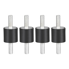 4pcs Rubber Mounts Vibration Isolators with M6 x 18mm Studs 20mm x 20mm