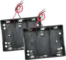 C Cell Battery Holder 4.5V 2 Pack 3X Series With Wire Leads