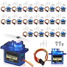 Hanaive 16 Pcs SG90 9g Mini Micro Servo Motors RC Servo Kit for Robot Helicop...