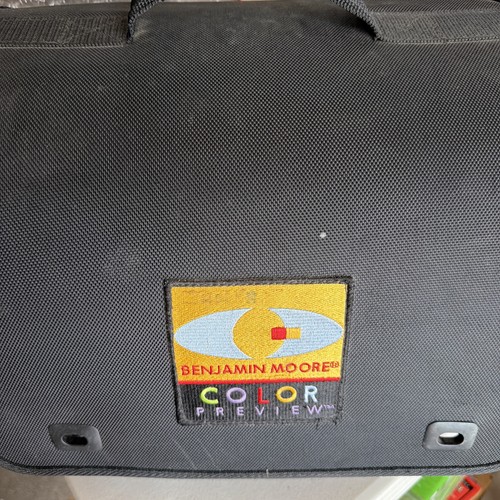 Benjamin Moore Color Preview Paint Carrying Case Vintage With Swatches 1-7