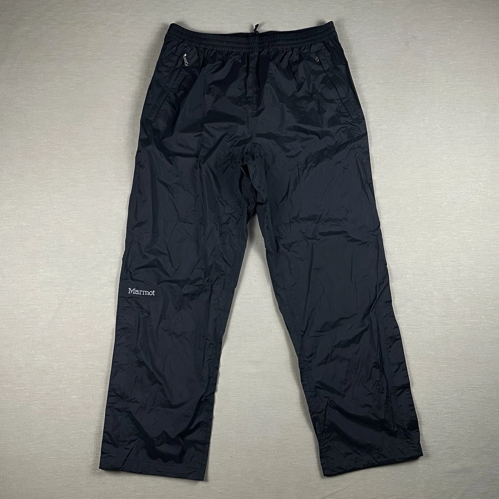 Marmot PreCip  Eco Rain Pants Men's L Short Black Waterproof Nylon NEVER WORN!!!