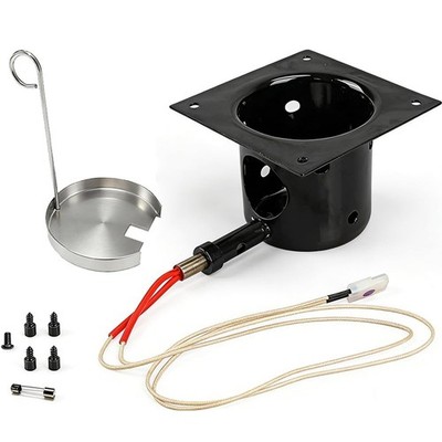 Pot Kit Heavy Enamel Black Hot Rod Ignitor Traeger PitBoss Fire Replacement Camp