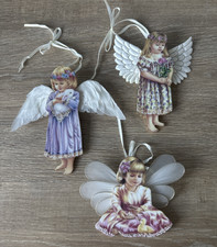 Heaven's Little Angels Ornaments x3 Heavenly Innocence The Bradford Editions 
