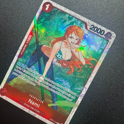 Nami OP01-016 Alt Art SR Ultra Deck Three Captains Holo Foil - One Piece TCG  NM
