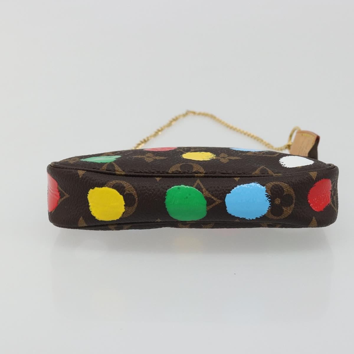 LOUIS VUITTON Yayoi Kusama Mini Pochette Accessoires Pouch M81866