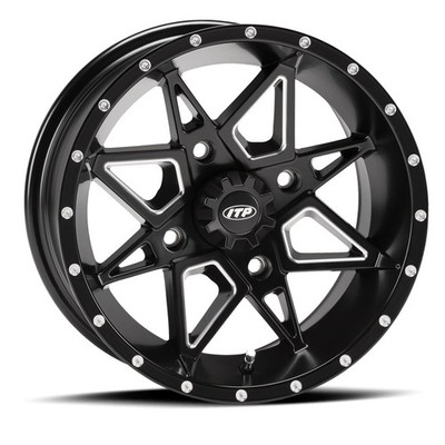 ITP Storm Wheel 15x7 4/137 Tornado Blk 5+2 Outlander Max 650 HO XT IRS 2007-2010
