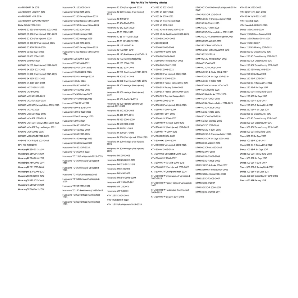 Tusk Brake Pad - Sintered Metal Rear For HUSQVARNA WR 125 2006-2011,2013 - Изображение 2 из 4