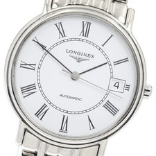 Longines Pleasance Automatic Men s Watch SS White Dial New