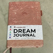 Clever Fox Dream Journal Rose Gold Hardcover A5 With Stickers