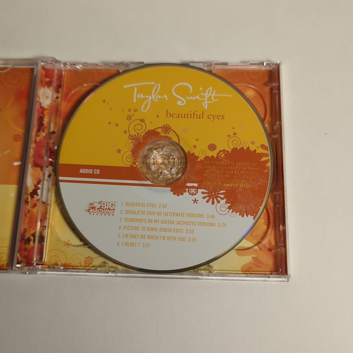 Beautiful Eyes EP by Taylor Swift CD DVD 2008 2 Discs Big Machine