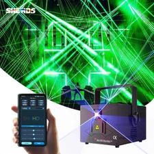 3W RGB Full Color Animation Laser Light 3D Project Beam For DJ Bar Party