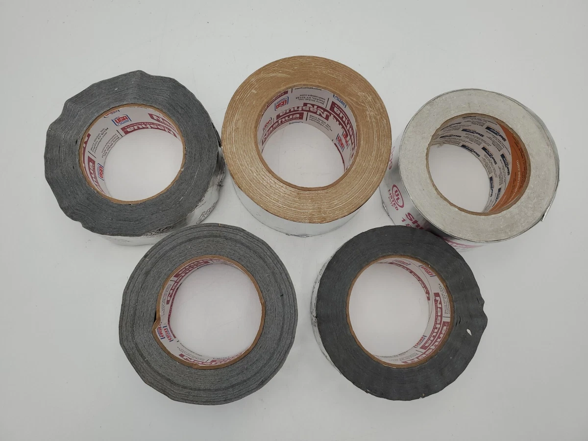 Lot Of 5 Assorted Nashua Shurtape Heavy Duty Foil Ducting Tape