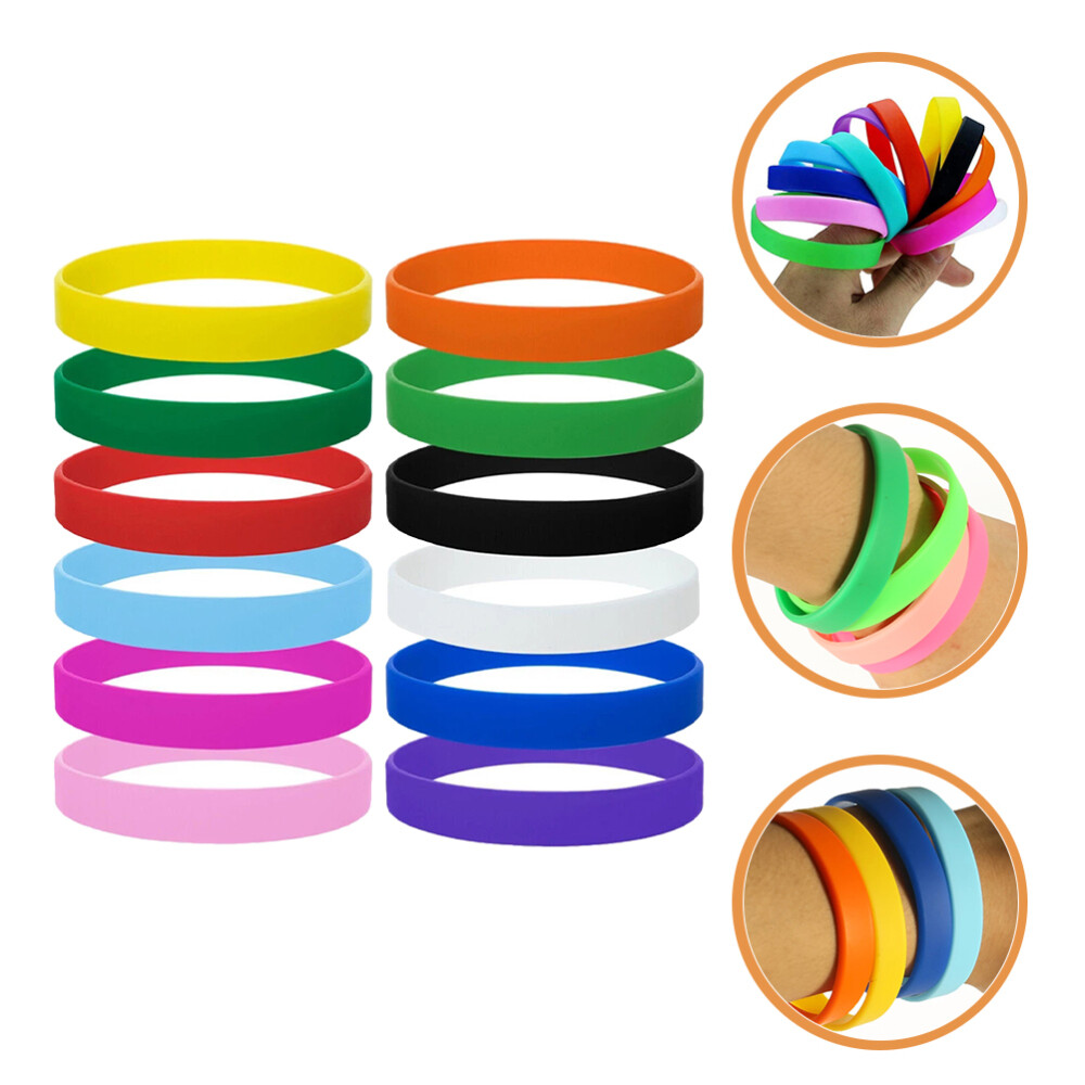 Assorted Slap Bracelets for Kids 12 Pcs Rubber Wristbands eBay