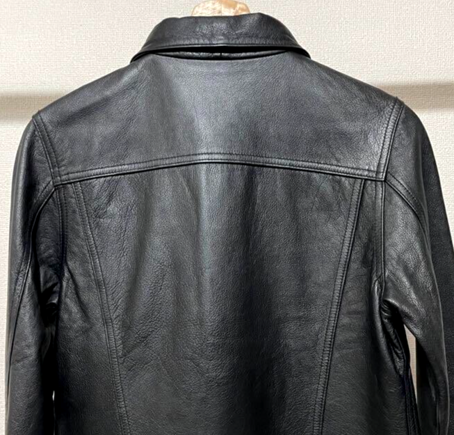 Levi's Black Leather Jacket Cowhide 3rd type 78500 Levi's Bovine
