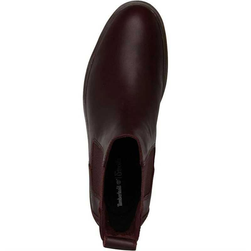 Timberland Womens London Square Chelsea Boots Dark Burgundy