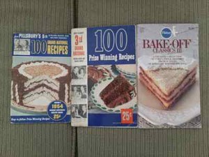 Lot 3 vintage Pillsbury cookbooks 3rd & 5th Grand National 100 recipes + one