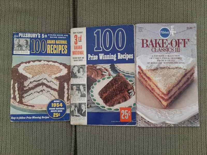 Lot 3 vintage Pillsbury cookbooks 3rd & 5th Grand National 100 recipes + one