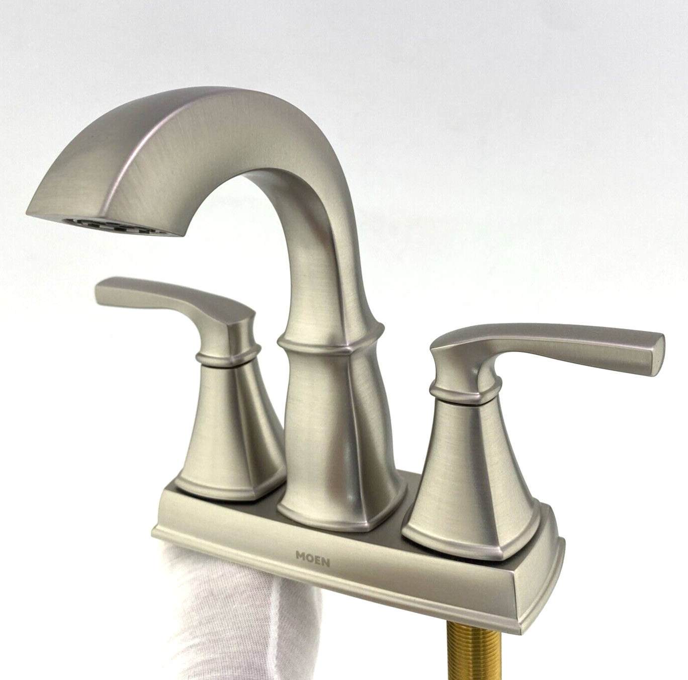 🆕 Moen WS84411MSRN Hensley 2Handle Centerset Bathroom Faucet Brushed