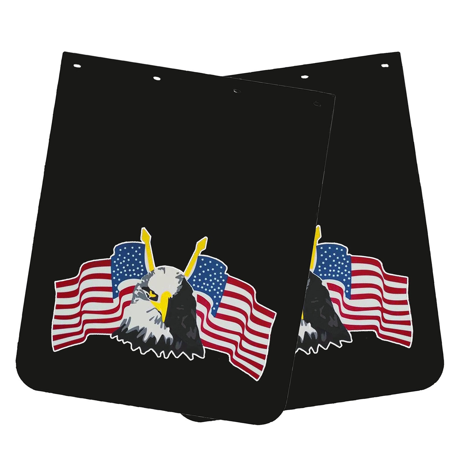 24x30 Heavy Duty Universal Semi Truck Mud Flaps with Eagle Design 2-Pack-image