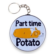 Welsh Corgi Keychain Funny Herding Dog Cartoon Art Key Ring Gift and Accessories
