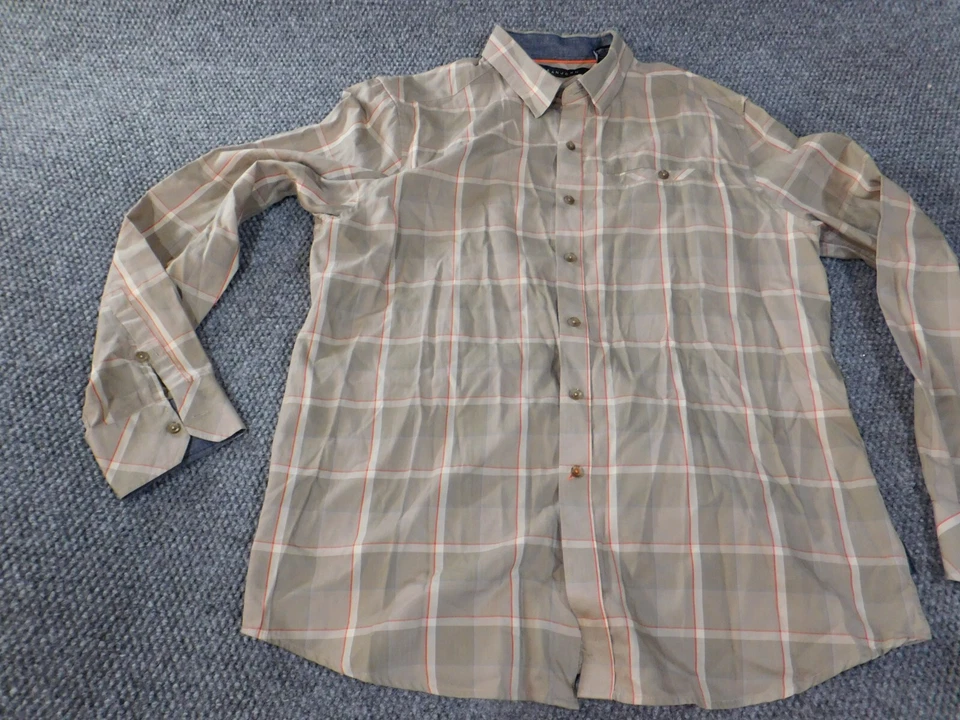 Sean John Shirt XL EXtra Large beige mens plaid button up hip hop Y2K classic - Image 3 of 4