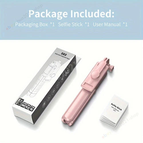 Retractable portable selfie stick phone tripod with wireless remote control - Picture 8 of 8