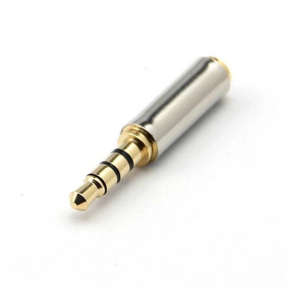 Metal 2.5mm Male Jack to 3.5mm Female Stereo Headphones Audio Adapter Converter - Image 3 of 4