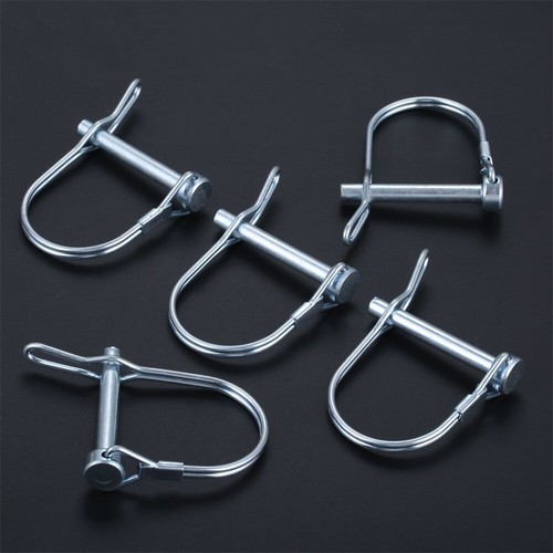 2/5pcs D Shape Car Trailer Truck Safety Pin Buckle Coupler Safety Pin Steel - Picture 23 of 33