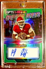 2023 Gridiron Beasts Autograph KJ Jefferson Numbered 1/5 Green Prismatic Auto RC