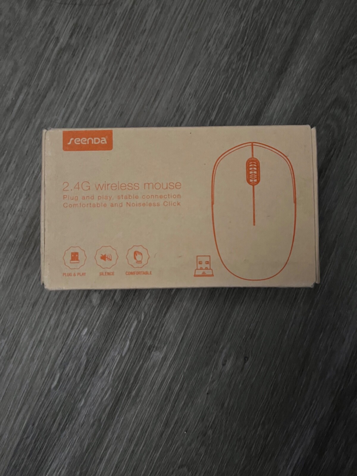 Seenda Wireless Mouse in Sleek Black - Compact & Ergonomic Design