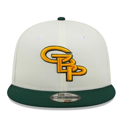 New Era Green Bay Packers City Originals Cream 9FIFTY Snapback Adjustable Hat - 第 2/5 張圖片