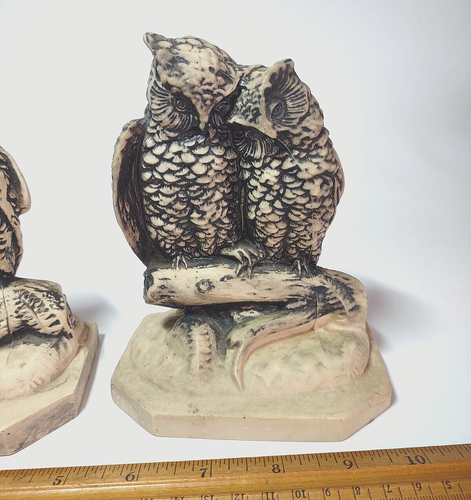 Vintage HODA House Of Decorative Accessories Love Owl Bookends *6" - Picture 4 of 7